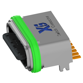 XB-TYPE C 8 P-1 IPX 7防水TYPE C USB 8 P SMDプレート上防水メスホルダーL=6.65 mm（ストリップ鋼片）（U型亜鉛合金ケース露出0.95）